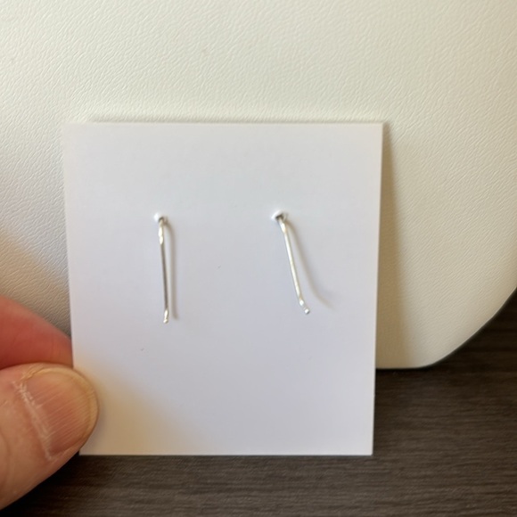 Thai‎ Silver Lotus Charm Earrings Sterling Silver Earwires NWT - Picture 3 of 5